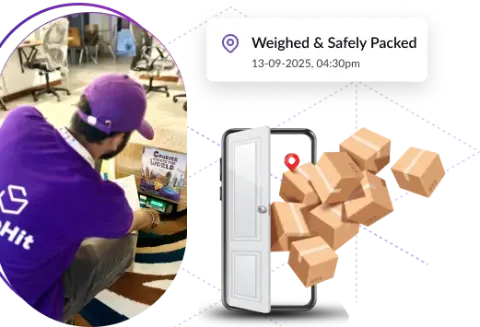 Secure packing at your doorstep.